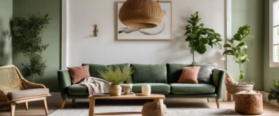 canapé sauge tendance